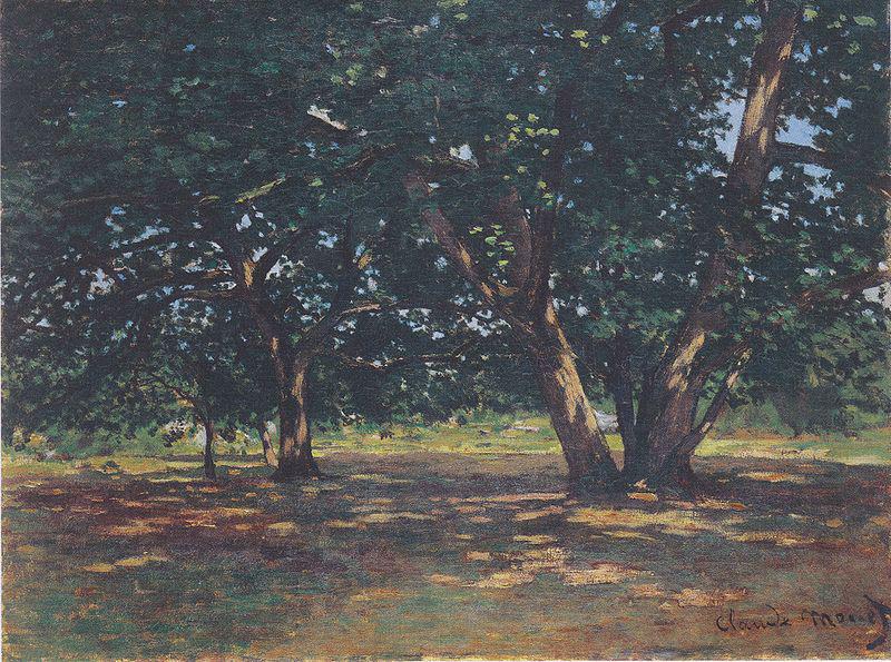 Claude Monet Wald von Fontainbleau Germany oil painting art